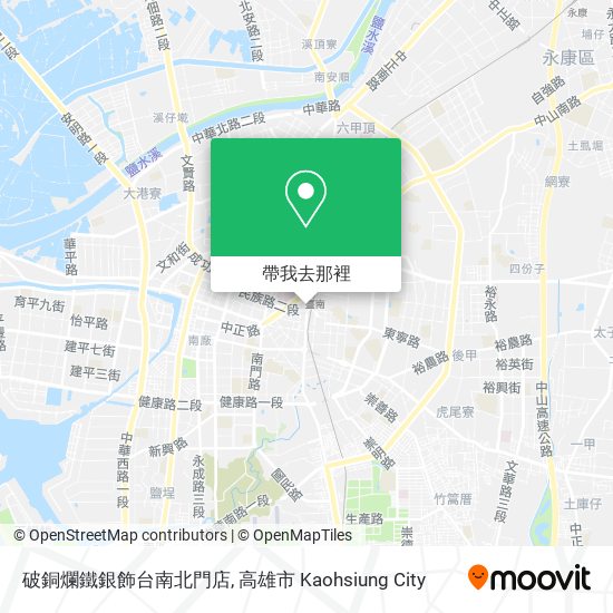 破銅爛鐵銀飾台南北門店地圖