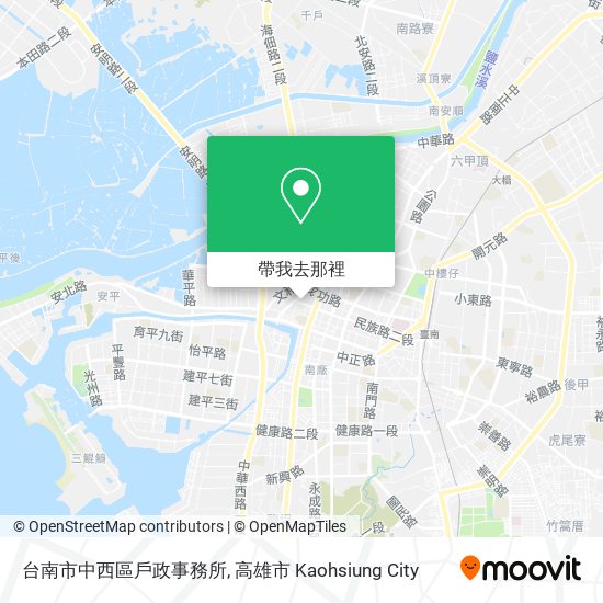 台南市中西區戶政事務所地圖