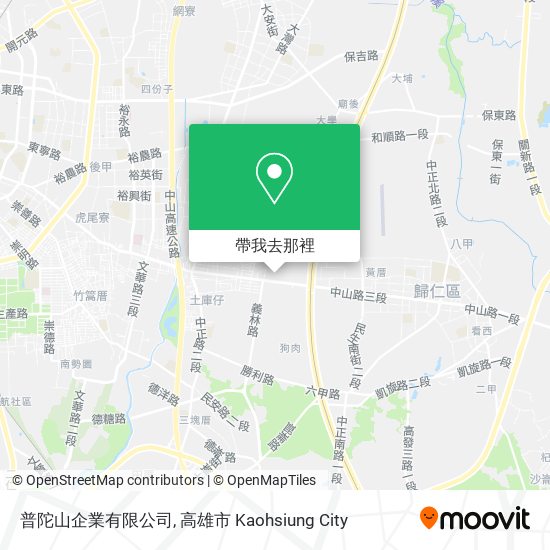 普陀山企業有限公司地圖