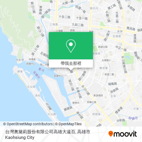 台灣奧黛莉股份有限公司高雄大遠百地圖