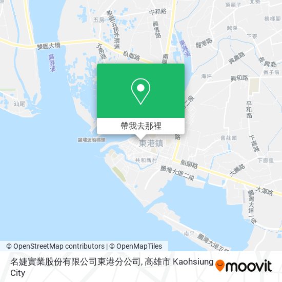 名婕實業股份有限公司東港分公司地圖