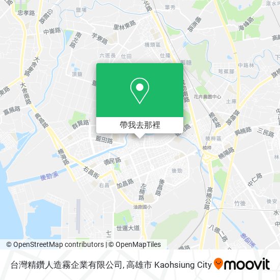 台灣精鑽人造霧企業有限公司地圖