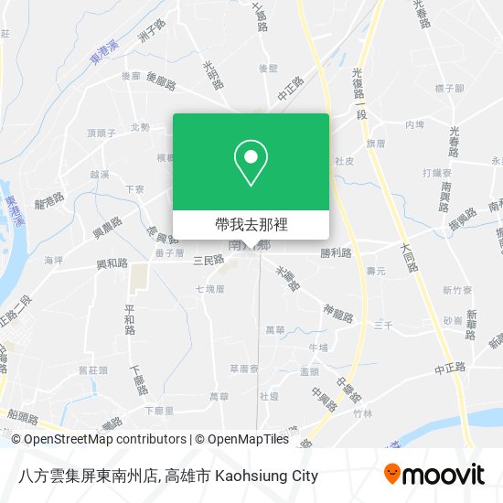 八方雲集屏東南州店地圖