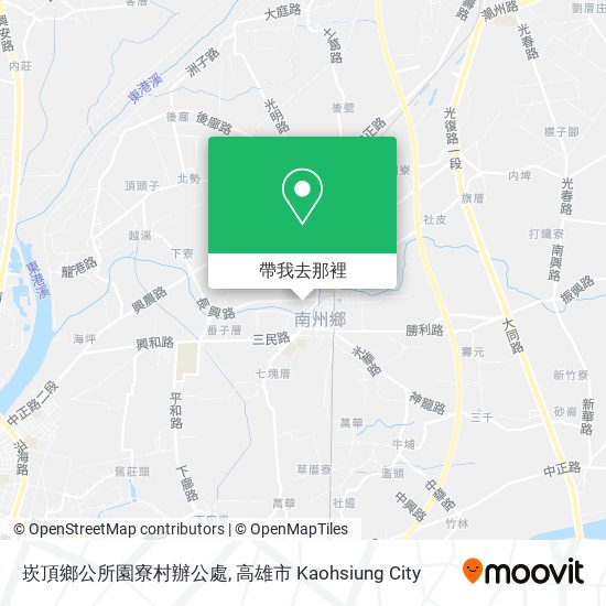 崁頂鄉公所園寮村辦公處地圖