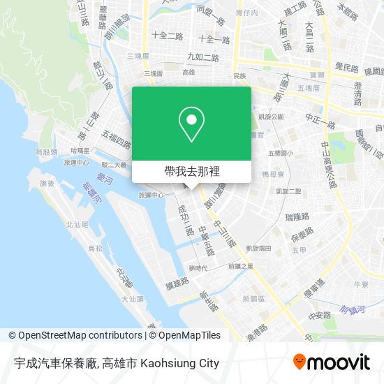 宇成汽車保養廠地圖