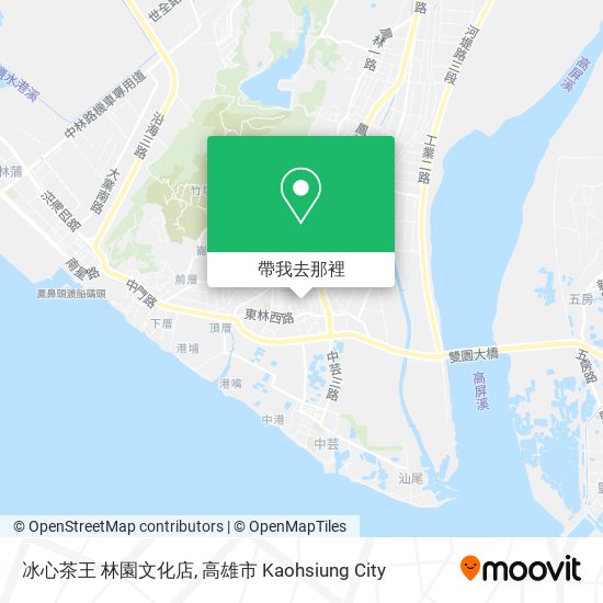 冰心茶王 林園文化店地圖