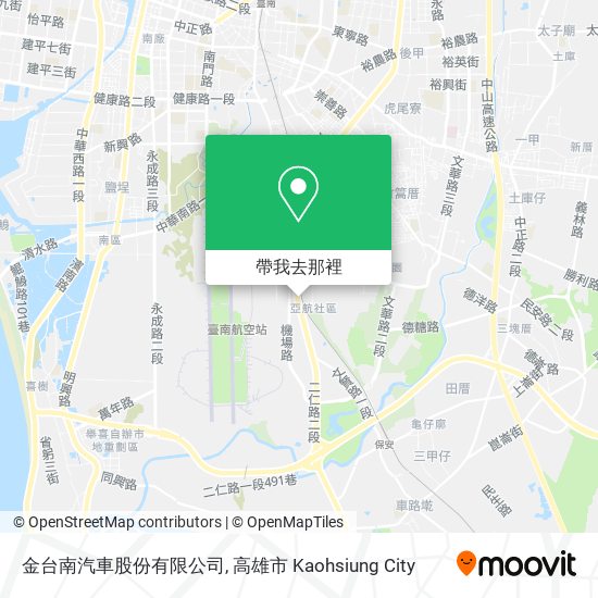 金台南汽車股份有限公司地圖