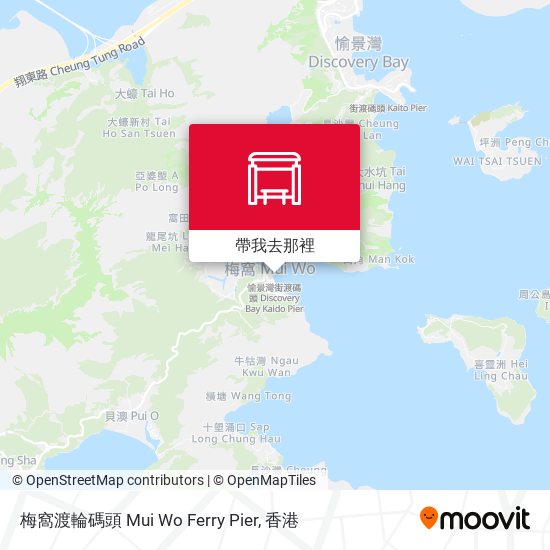梅窩渡輪碼頭 Mui Wo Ferry Pier地圖