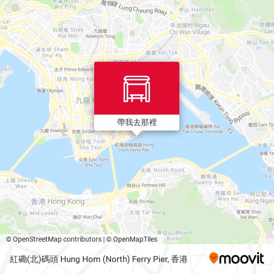 紅磡(北)碼頭 Hung Hom (North) Ferry Pier地圖
