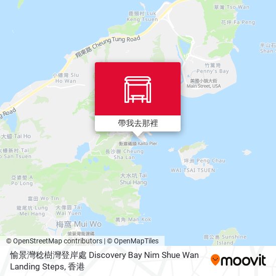 愉景灣稔樹灣登岸處 Discovery Bay Nim Shue Wan Landing Steps地圖