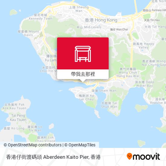 香港仔街渡碼頭 Aberdeen Kaito Pier地圖