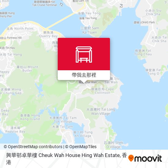 興華邨卓華樓 Cheuk Wah House Hing Wah Estate地圖