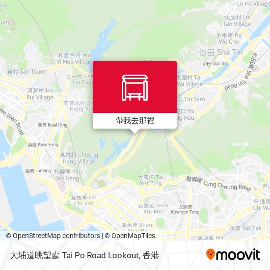 大埔道眺望處 Tai Po Road Lookout地圖