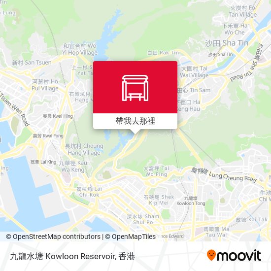九龍水塘 Kowloon Reservoir地圖