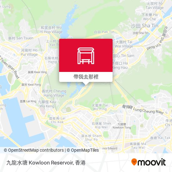 九龍水塘 Kowloon Reservoir地圖