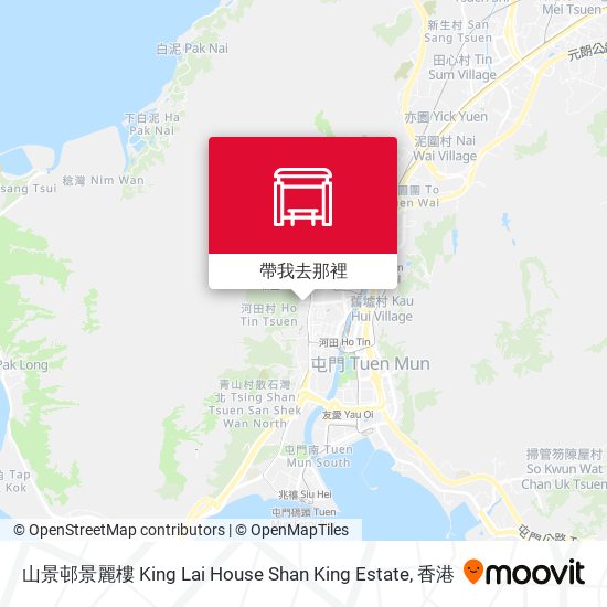山景邨景麗樓 King Lai House Shan King Estate地圖