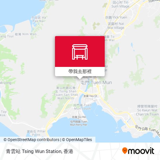 青雲站 Tsing Wun Station地圖