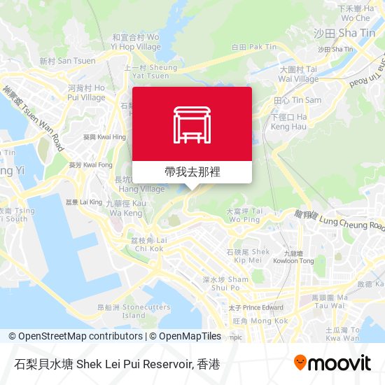石梨貝水塘 Shek Lei Pui Reservoir地圖