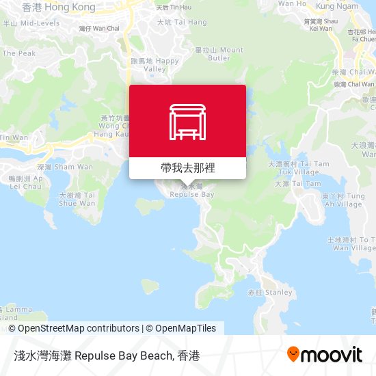 淺水灣海灘 Repulse Bay Beach地圖