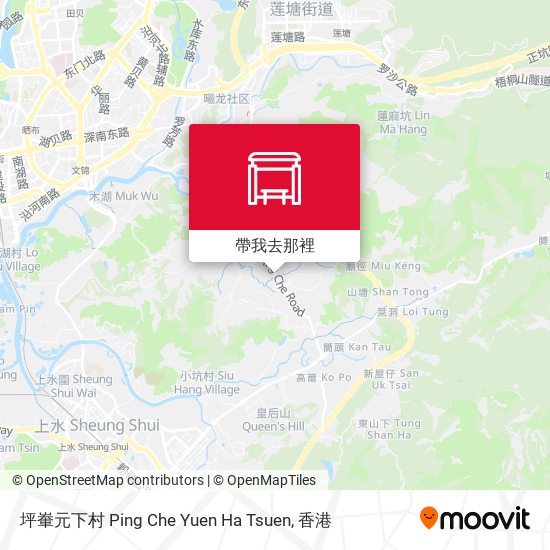 坪輋元下村 Ping Che Yuen Ha Tsuen地圖