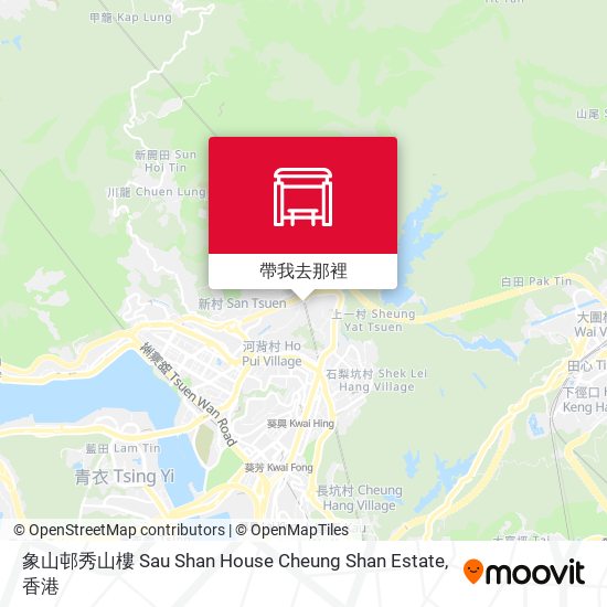 象山邨秀山樓 Sau Shan House Cheung Shan Estate地圖