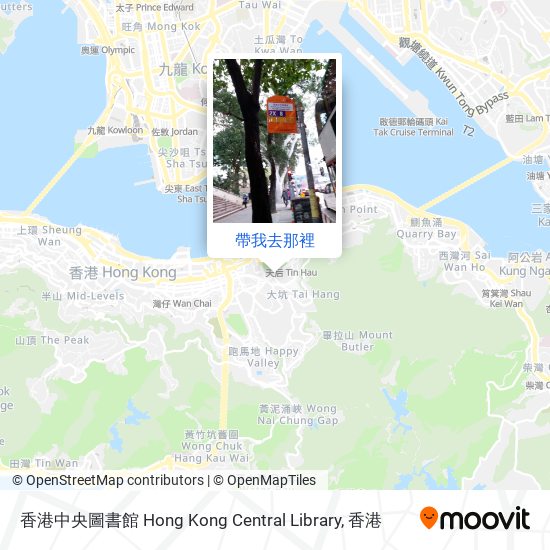 香港中央圖書館 Hong Kong Central Library地圖