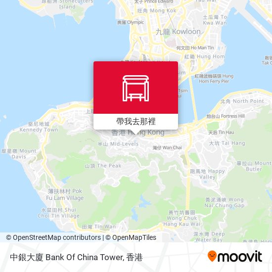 中銀大廈 Bank Of China Tower地圖