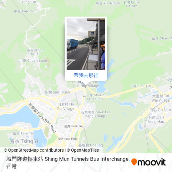 城門隧道轉車站 Shing Mun Tunnels Bus Interchange地圖