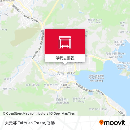 大元邨 Tai Yuen Estate地圖