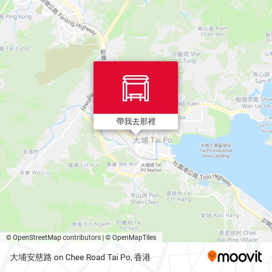 大埔安慈路 on Chee Road Tai Po地圖