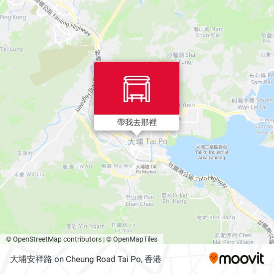 大埔安祥路 on Cheung Road Tai Po地圖
