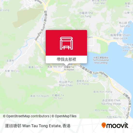 運頭塘邨 Wan Tau Tong Estate地圖