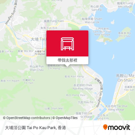 大埔滘公園 Tai Po Kau Park地圖