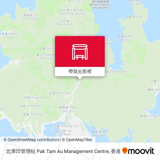 北潭凹管理站 Pak Tam Au Management Centre地圖