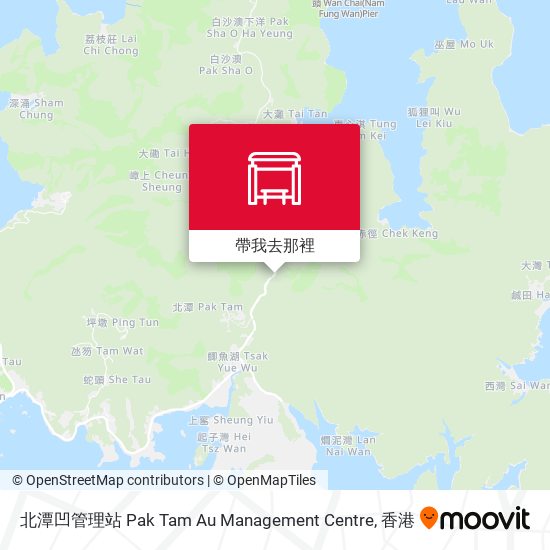北潭凹管理站 Pak Tam Au Management Centre地圖