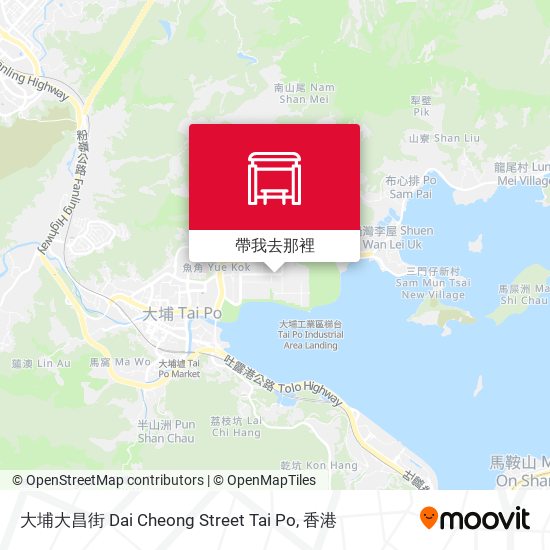 大埔大昌街 Dai Cheong Street Tai Po地圖