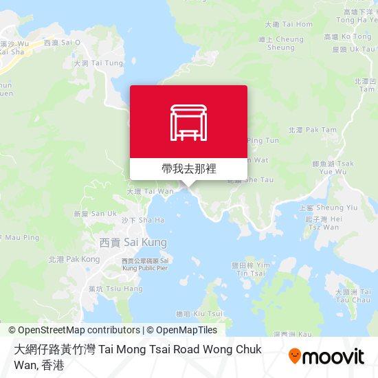大網仔路黃竹灣 Tai Mong Tsai Road Wong Chuk Wan地圖