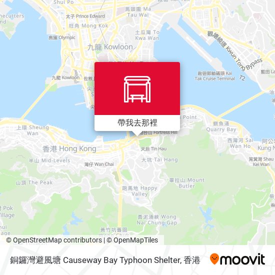 銅鑼灣避風塘 Causeway Bay Typhoon Shelter地圖