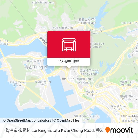 葵涌道荔景邨 Lai King Estate Kwai Chung Road地圖
