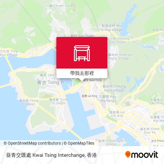葵青交匯處 Kwai Tsing Interchange地圖