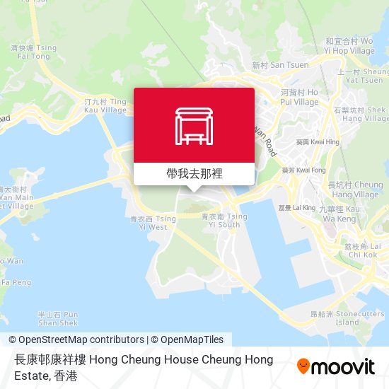 長康邨康祥樓 Hong Cheung House Cheung Hong Estate地圖