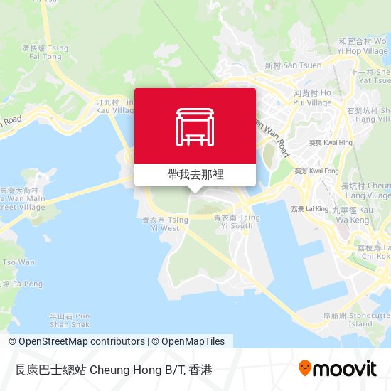 長康巴士總站 Cheung Hong B/T地圖