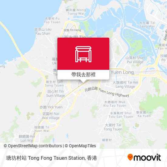 塘坊村站 Tong Fong Tsuen Station地圖