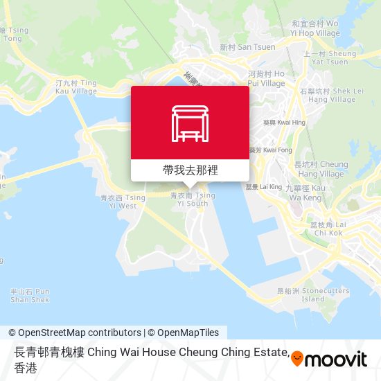 長青邨青槐樓 Ching Wai House Cheung Ching Estate地圖