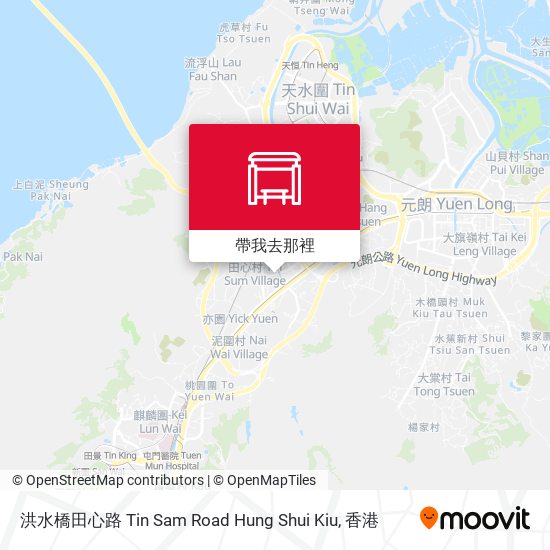 洪水橋田心路 Tin Sam Road Hung Shui Kiu地圖