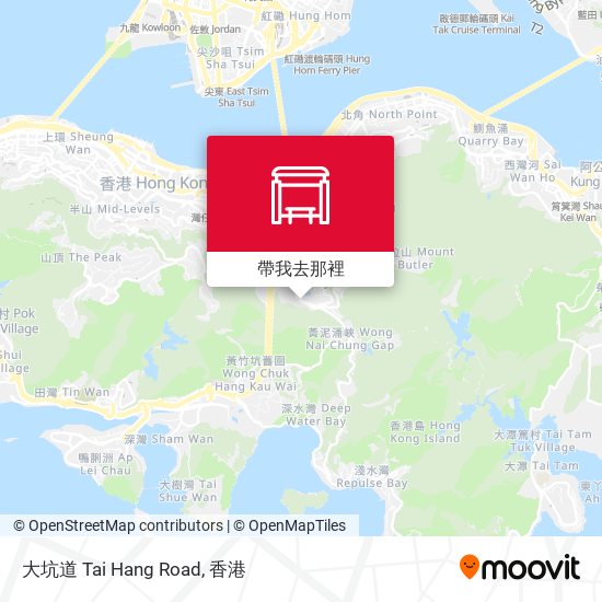 大坑道 Tai Hang Road地圖