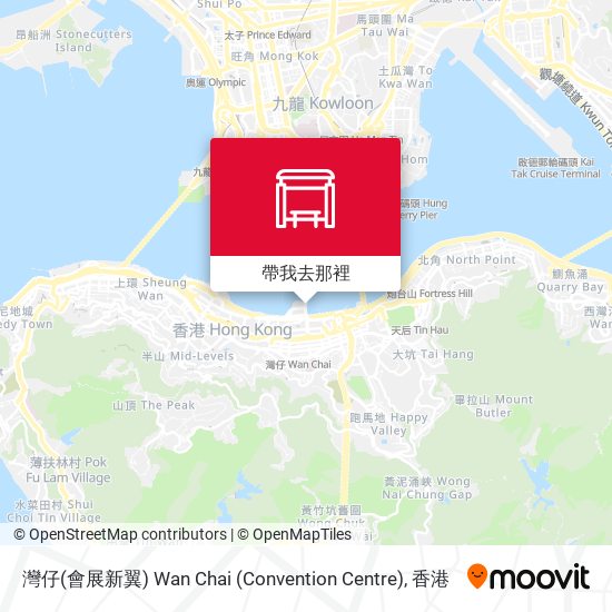 灣仔(會展新翼) Wan Chai (Convention Centre)地圖