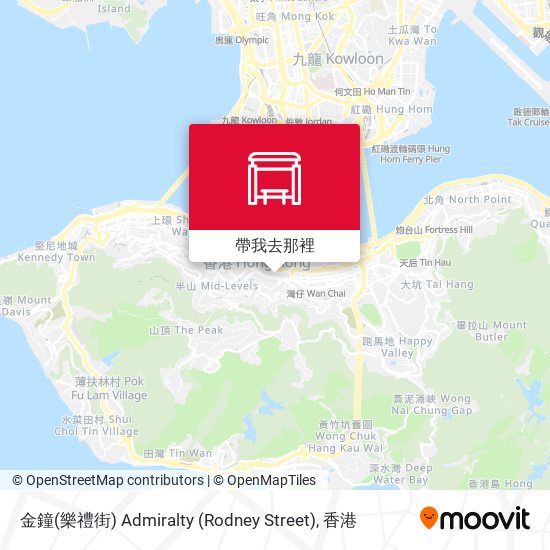 金鐘(樂禮街) Admiralty (Rodney Street)地圖