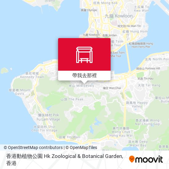 香港動植物公園 Hk Zoological & Botanical Garden地圖
