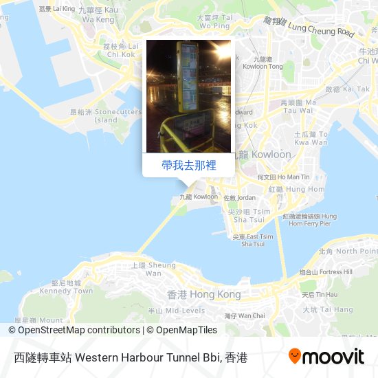 西隧轉車站 Western Harbour Tunnel Bbi地圖